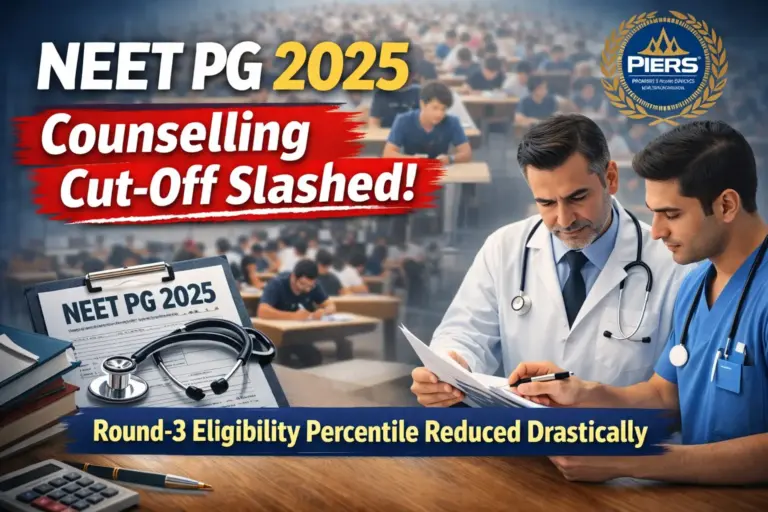 NEET PG 2026 counselling cut-off reduced
