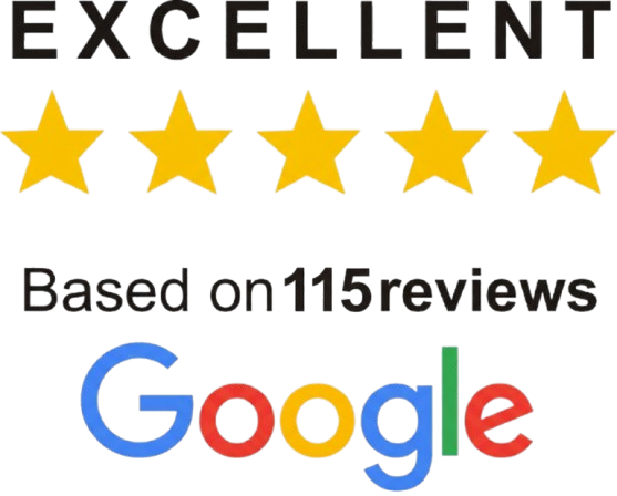 Five-star Google review rating