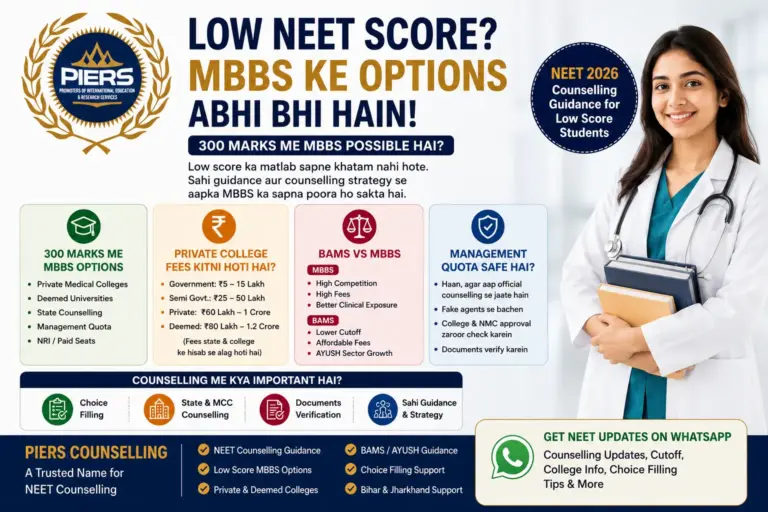 Low Score in NEET 2026
