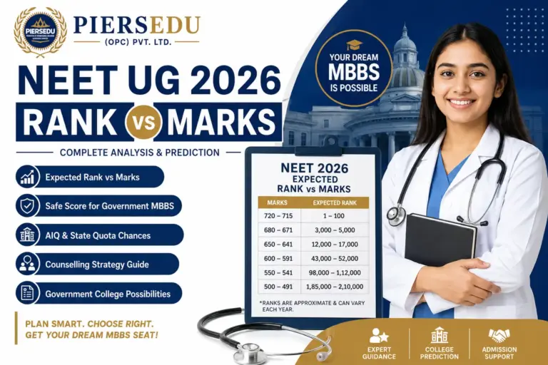 NEET UG 2026 Rank vs Marks Analysis