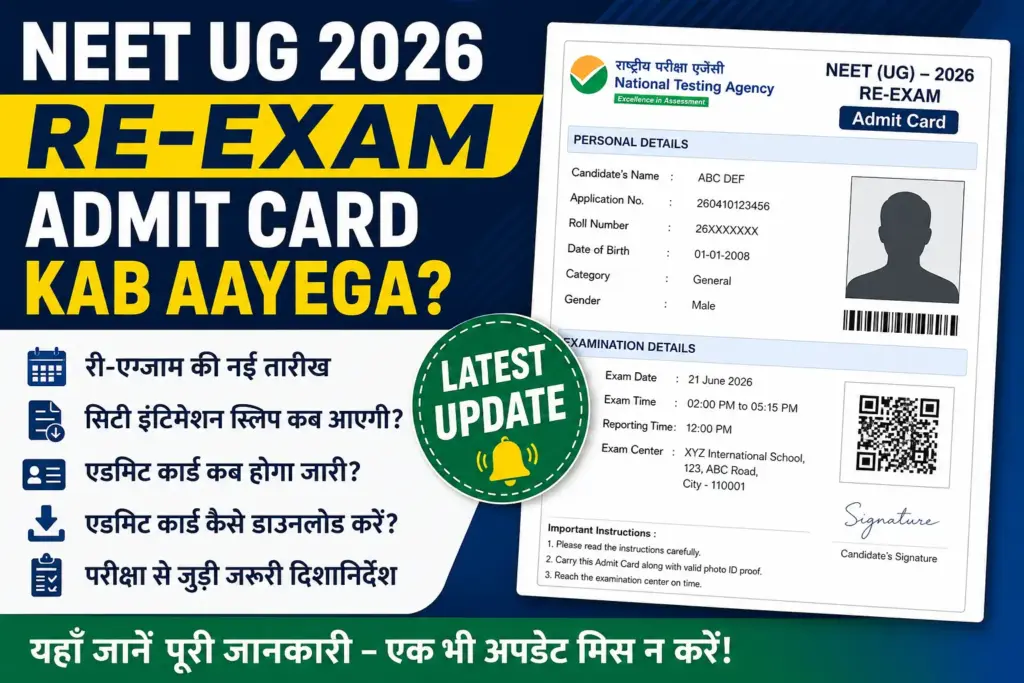 re neet admit card
