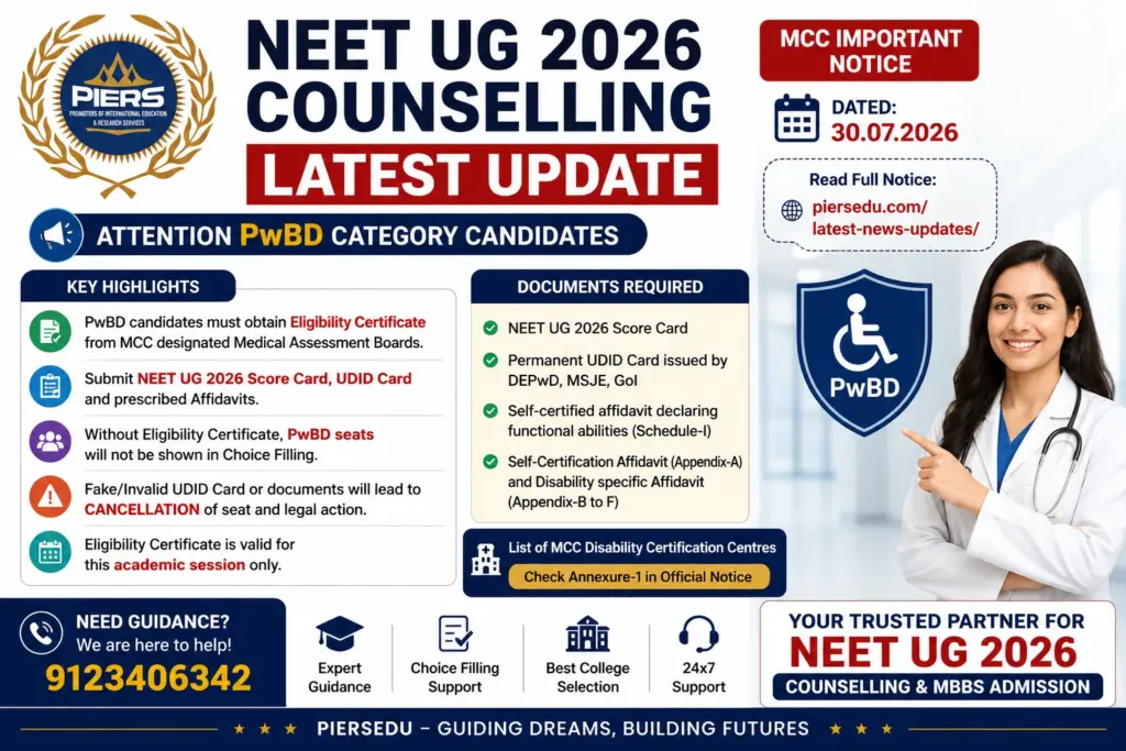 MCC Neet UG 2026 Counselling