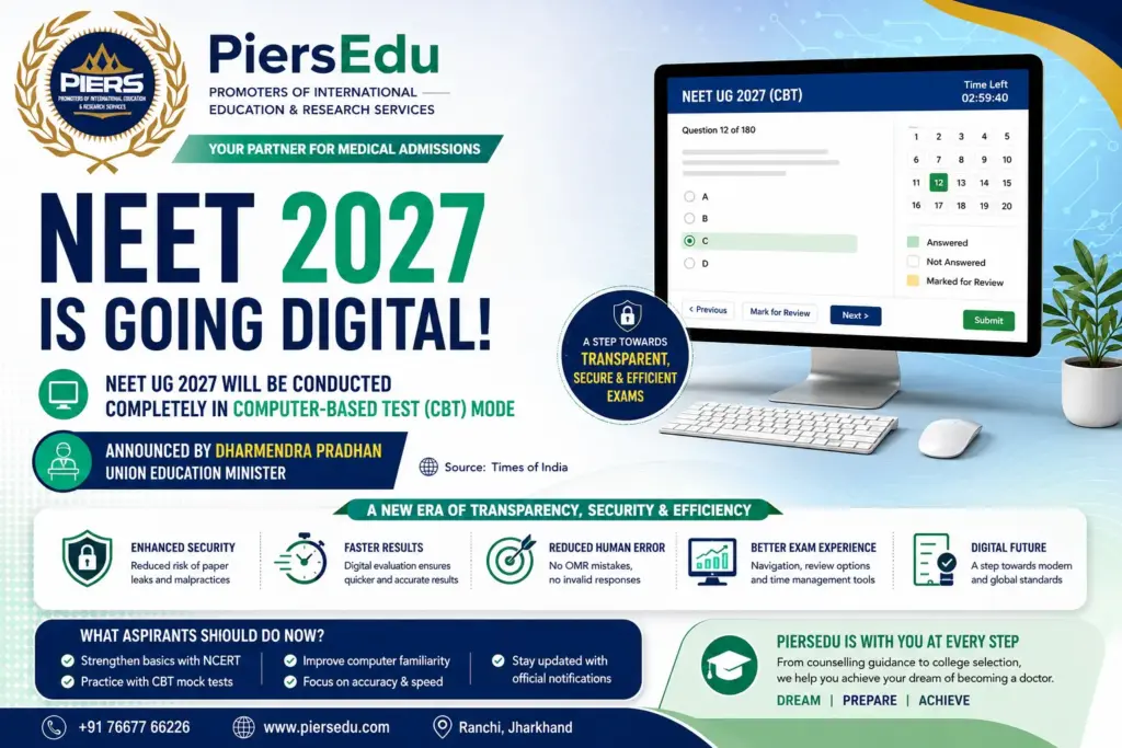 NEET 2027 goes digital announcement