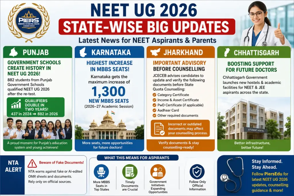 NEET UG 2026 state-wise updates