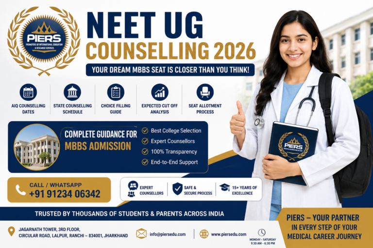 NEET UG Counselling 2026: Complete Guide to AIQ Counselling, State Counselling, Choice Filling, Expected Cutoffs & Seat Allotment