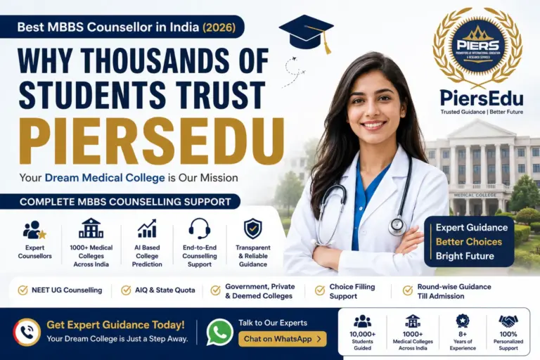 Best MBBS Counsellor in India (2026): Why Thousands of Students Trust PiersEdu