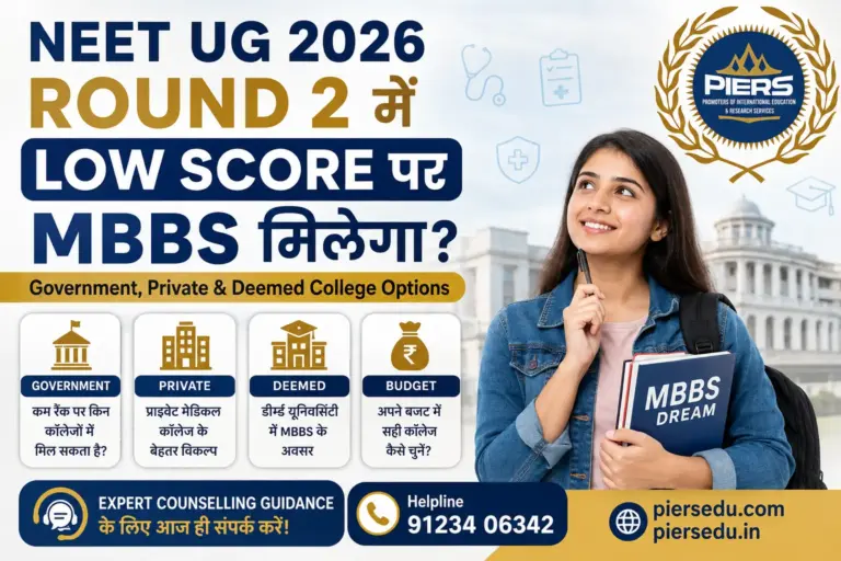 NEET UG 2026 Round 2 में Low Score पर MBBS मिलेगा? Government, Private & Deemed College Options