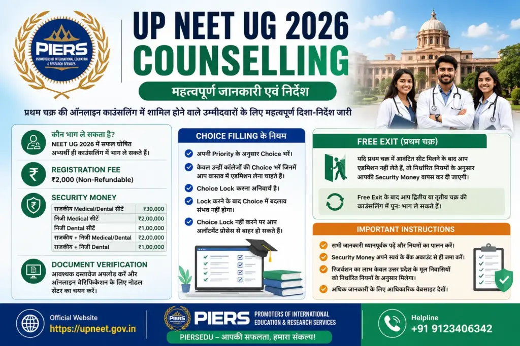 UP NEET UG 2026 Counselling Guide