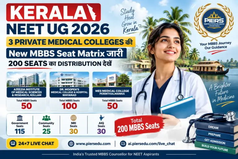 Kerala NEET UG 2026: 3 Private Medical Colleges की New MBBS Seat Matrix जारी — 200 Seats का Distribution देखें