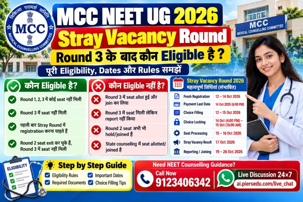 NEET UG 2026 Stray Vacancy Guide